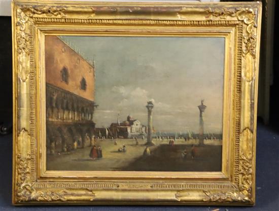 Circle of Francesco Guardi (1712-1793) St Marks Square, Venice 12.5 x 16in.